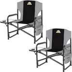 Colegence Oversized Directors Camping Chair Set Of 2 Support 600 Lbs, Heavy Duty. Fixed Price $131.55.