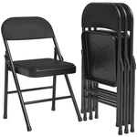 Garvee 4PC Folding Chairs Pu Upholstered 350LBS Metal Frame For Dining/camp. Fixed Price $82.99.