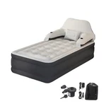 Size Air Mattress With Headboard And Pump,blow Up Inflatable Bed Twin. Fixed Price $100.11.