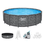 Bestway Apx 365 16' 48" Above Ground Swimming Pool Set W/ Pump & Ladder. Fixed Price $829.99.