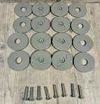 Sleep Number Flexfit Retainer Mount Disc Non Slip For Bed Mattress Set Of 8. Fixed Price $89.00.