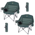 Camping Oversized Xl Padded 400LB Heavy Duty Green Nice Chairs Outdoor. Fixed Price $259.99.