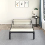 Maf 14 Inch Twin Platform Bed Frames With Wooden Slats, Black 3500 Lbs Heavy .... Fixed Price $195.72.
