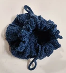 Artisan Crochet Drawstring Pouch Bag Makeup Organizer Purse, Gift Idea Blue. Fixed Price $18.99.