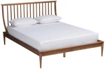 Baxton Studio Abel Walnut Brown Wood Full Size Platform Bed. Fixed Price $532.00.