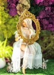 Fashion Doll Furniture Frame Mirror Art Photography Prop 1/6. Fixed Price $24.00.