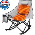 Slendor Heated Camping Chair Oversized Rocking Padded Pillow 3. Fixed Price $149.16.