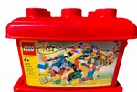 Lego Storage Toys Exclusive Brick Plastic Bin Box Empty 9X9X11 Red. Fixed Price $24.99.