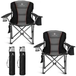 Alpha Oversized Folding Camping Chair, Heavy Duty Portable Lawn Chairs W.... Fixed Price $179.43.