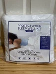 New Sleep Well Kit Plus Ultimate Bedding Protection 3 Piece Twin. Fixed Price $59.99.