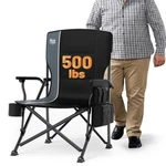 Camping Chair Folding High Back Heavy Duty 500LB Grey Large Timber Ridge Adults. Fixed Price $154.99.