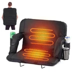 21'' Heated Stadium Seats For Bleachers With Back Support, Folding Se.... Fixed Price $82.99.