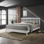 Sagittarius White Ek Slat Bed With Headboard, Footboard & Rails. Fixed Price $702.99.