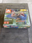 Ozark Trail Queen Air Bed Fast Release Valve Flocked Surface Blue Camping. Fixed Price $40.00.