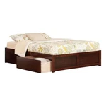 Leo & Lacey Solid Wood Urban King Storage Platform Bed Walnut. Fixed Price $749.11.