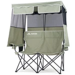 Folding Camping Chair Double 2 Person Portable Canopy Heavy Duty Green Huskfirm. Fixed Price $154.99.