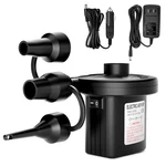2-WAY Electric Air Pump W/car Charger, Inflate Deflate For Mattress Pool Float. Fixed Price $12.49.