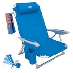 Folding Beach Chair For Adults, 4-POSITION #c 1 Pack Blue Classic. Fixed Price $103.19.