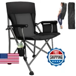 Quyuan Camping Chair Adult, Heavy Duty Folding 500LBS, Comfortable. Fixed Price $85.02.