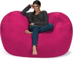 Chill Sack Bean Bag Chair Cover, 6-FEET, Microsuede Pink. Fixed Price $248.48.
