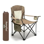 Sunnyfeel Oversized Folding Camping Chair 500 Lbs Heavy Pc, Khaki-mesh. Fixed Price $79.99.