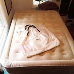 Serta Full Size Air Bed W/ Never Flat Ac Pump, Fast Easy Mattress Guest Cot. Fixed Price $44.95.
