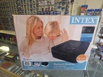 New Intex Air Bed Queen Raised Downy Mattress W/built-in Pump Camping Cot Tent. Fixed Price $119.99.