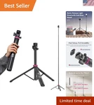 Portable 82" Tripod With Flexibility & Stability - Ultimate Travel Companion. Fixed Price $56.98.