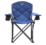 Sunnyfeel Heavy Duty Blue Camping Chair 800 Lbs, Portable, Cup Holders. Fixed Price $40.00.