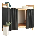 Heavy-duty Blackout Bottom Bunk Bed Curtains Privacy Canopy Twin Size For Hom.... Fixed Price $89.48.