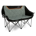 Fair Wind Oversized Fully Padded Camping Chair Folding Double Seat, Black. Fixed Price $142.90.