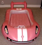 Qpau, Model JY001A, Kids Car Shaped Air Mattress. Fixed Price $39.95.