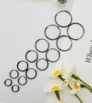 S925 Silver Plain Hoops Earrings-thin Small Medium Sleep Wear Hypoallergenic. Fixed Price $21.59.