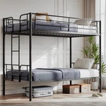 Heavy Duty Twin Over Metal Bunk Frame W/ladder For Kids Adult Bedroom. Fixed Price $162.00.