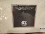 Pointehaven 400 Thread Count Ivory Full/queen Duvet Cover Set. Fixed Price $36.00.