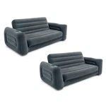 Intex Inflatable Pull-out Sofa Bed Sleep Away Futon Couch, Queen, Gray (2 Pack). Fixed Price $188.19.