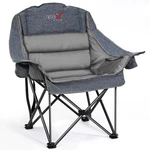 Relax Field Oversized Camping Chair, 22.44" 24.65" 40.55", Upgraded Grey. Fixed Price $97.39.