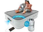 Huddle Inflatable Air Bed With Dual Pump Slumberguard Technology, Full - Grey. Fixed Price $45.00.