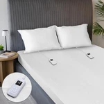 Sunbeam Heated Mattress Pad Quilted 12 Settings Dual Zone 32810029 - White. Fixed Price $83.56.