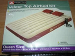 Ozark Trail Velour Top Airbed Kit-queen Size W/pump & Pillows. Fixed Price $54.00.