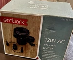 120V Electric Air Inflator Pump, Embark, For Mattress Beach Toy Inflation. Fixed Price $22.00.