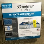 Beautyrest Silver Extraordinaire Mattress With Pump Twin Size. Fixed Price $60.00.