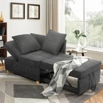 Folding Ottoman Sofa Bed CHAIR,4-IN-1 Sleeper Adjustable Backrest Home Usa. Fixed Price $180.99.