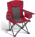 Arrowhead Outdoor Portable Folding Camping Quad Chair, Headrest, Supports 450LBS. Fixed Price $49.99.