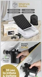 Eltow Inflatable Toddler Bed Black, Removable Mattress, Pump, Bumpers, E666. Fixed Price $30.00.