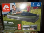 New Twin Ozark Trail Tritech Polyester Built Pillow Airbed With In-out Pump. Fixed Price $29.95.