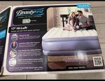 Beautyrest 17 Hi-loft Raised Queen Air Bed Mattress W/ Pump, Bag & Patch Kit. Fixed Price $73.49.
