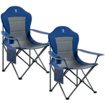 Ever Advanced Oversized Folding Camping Chair 2 Pack Grey Steel. Fixed Price $129.99.