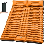 Yuzonc Double Sleeping Pad For Camping, 4" Extra Thick Full, ORANGE-1. Fixed Price $80.49.