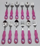 Pink Hello Kitty Children Kid's Toddler Flatware 6 Forks & Spoons Zak Designs. Fixed Price $18.20.